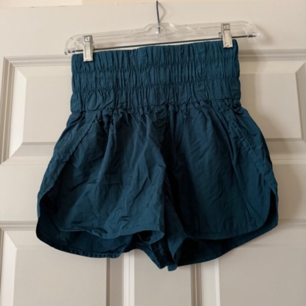 FP Movement by Free People Blue-Green/Teal High Waisted Shorts size Small